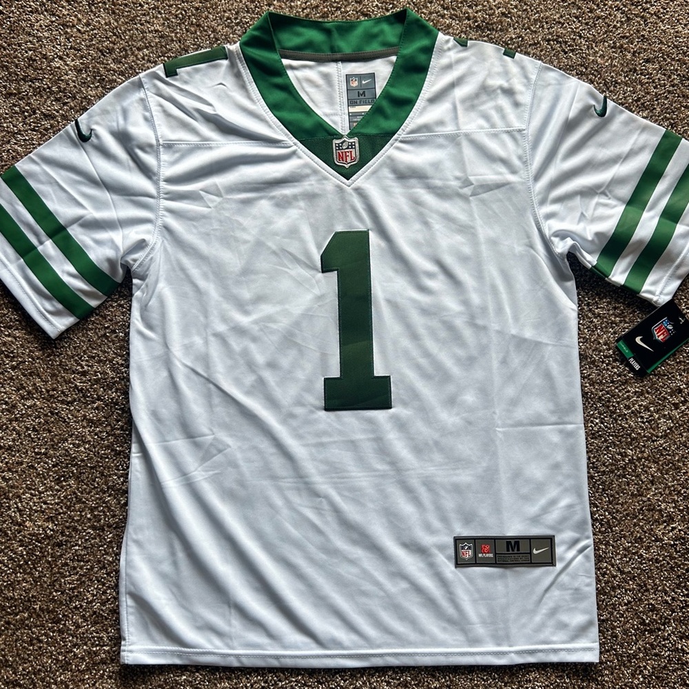 Ahmad “Sauce” Gardner White Throwback Jersey Size Medium